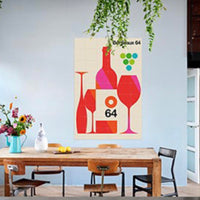 Bordeaux 64 Tile Wall Art