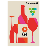 Bordeaux 64 Tile Wall Art
