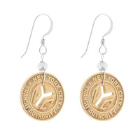 Subway Token Vintage NYC Earrings