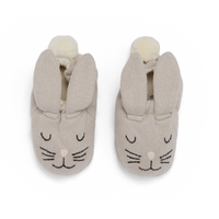 Bunny Cotton Knit Baby Booties