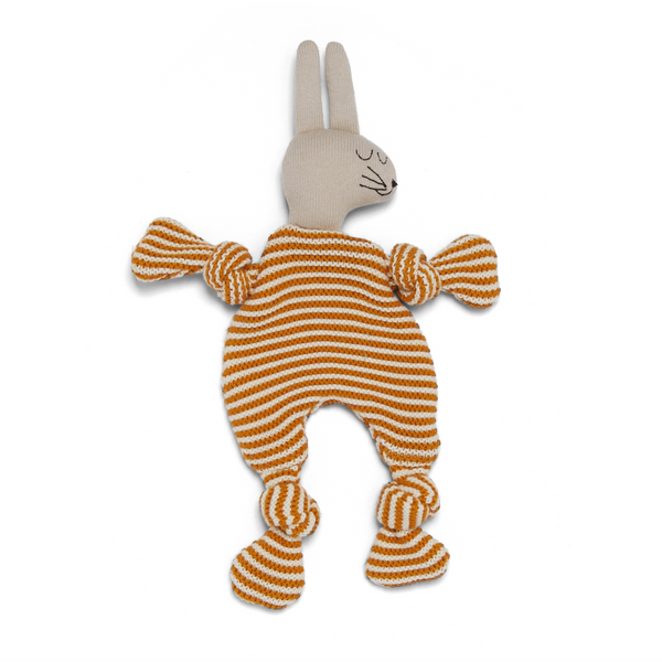 Orange Bunny Cotton Knit Cuddle Cloth