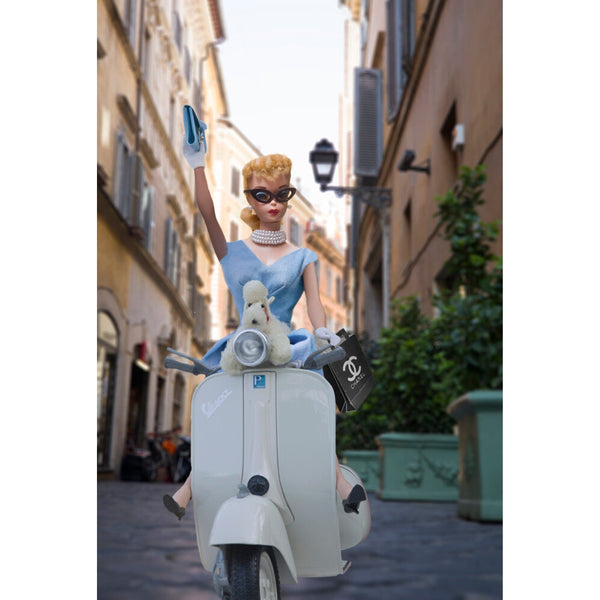 Scootering in Rome with my Piccolina Barbie Photograph