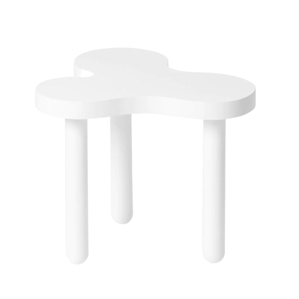 White Tall Splat Side Table/Stool
