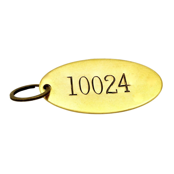 10024 Zipcode Large Keychain