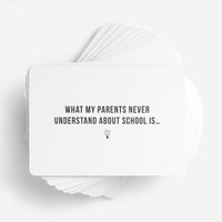 100 Family Questions Card Game