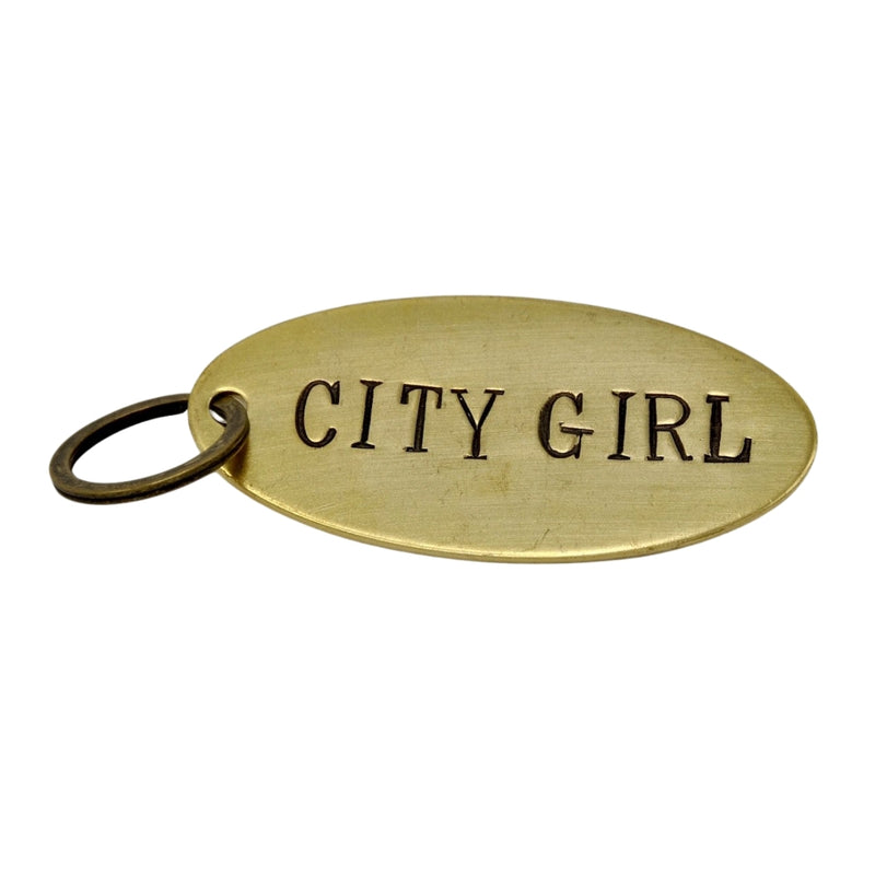 City Girl Large Keychain