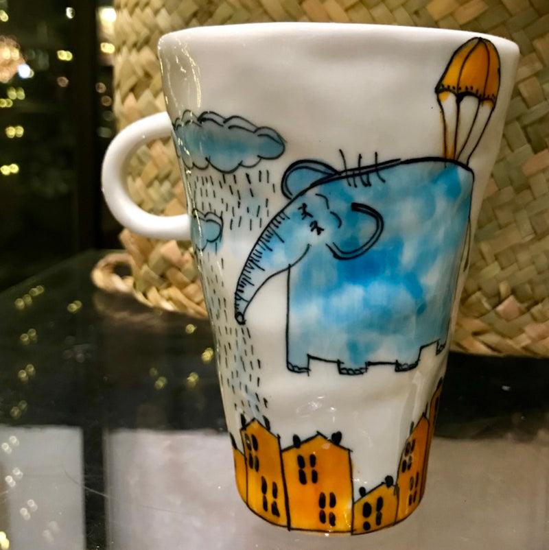 Elephant Raining Teacup