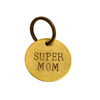 Super Mom Small Keychain