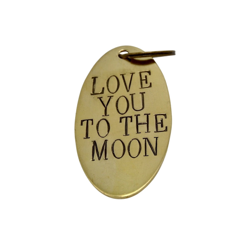 To The Moon Large Keychain
