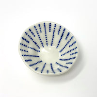 Blue Dotted Lines Mini Bowl