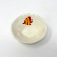 Yellow/Red Striped Fish Mini Bowl